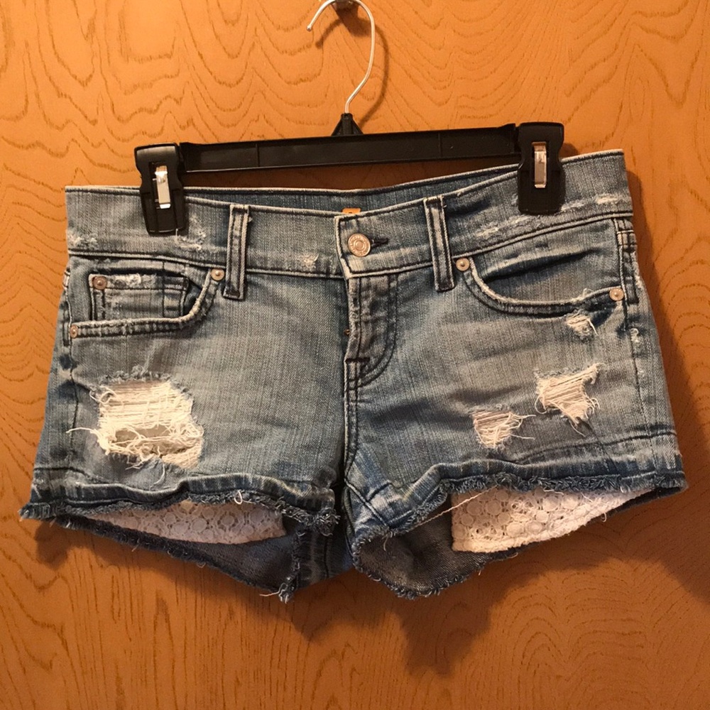 7 For All Mankind denim cutoffs